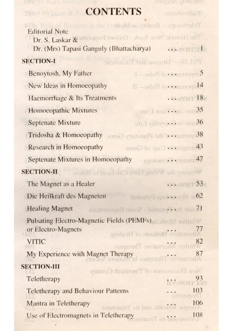 Collected Works of Dr A K Bhattacharya- On Homoeopathy-Magnet-Gem-Pyramid and Teletherapy Etc- Vol-1 (An Old And Rare Book) - Indya