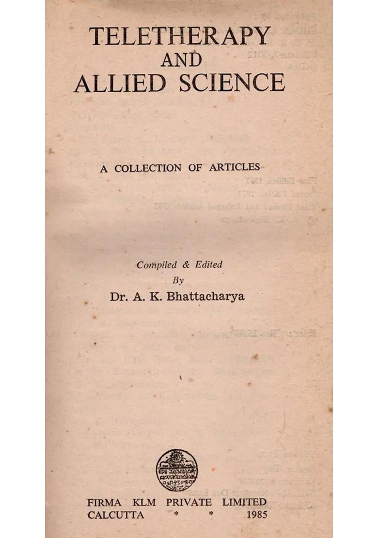 Teletherapy and Allied Science- A Collection of Articles - Indya