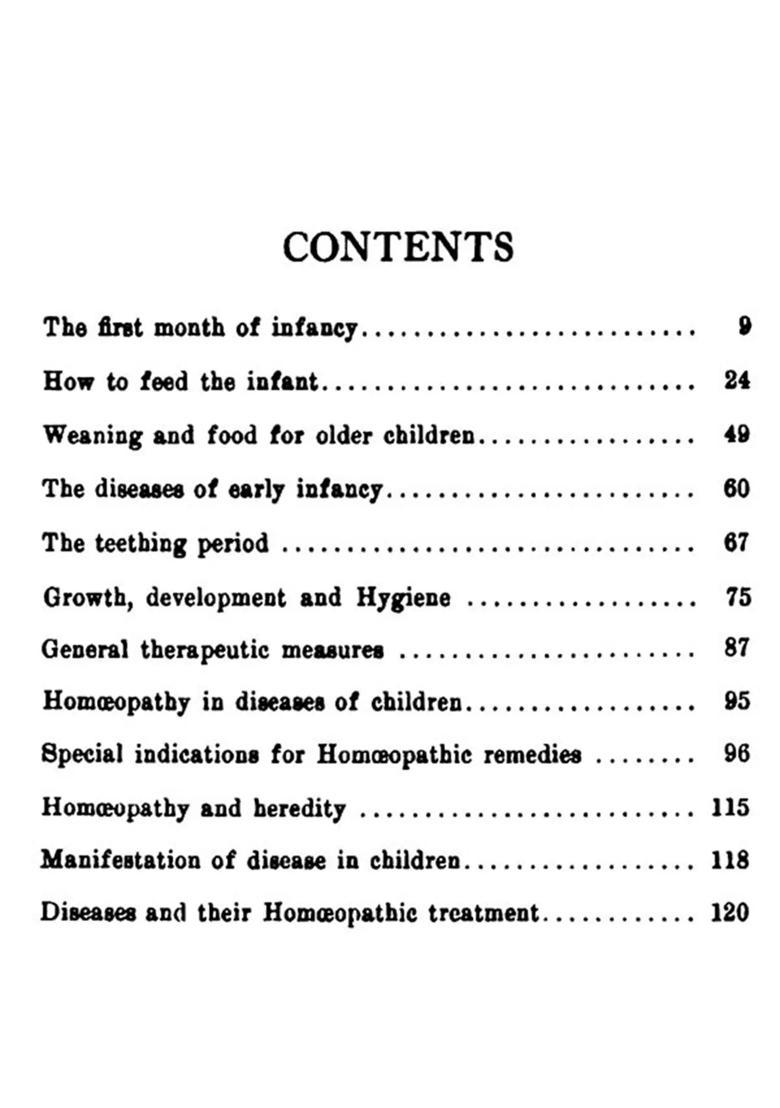 The Care, Feeding and Homeopathic Treatment of Children - Indya