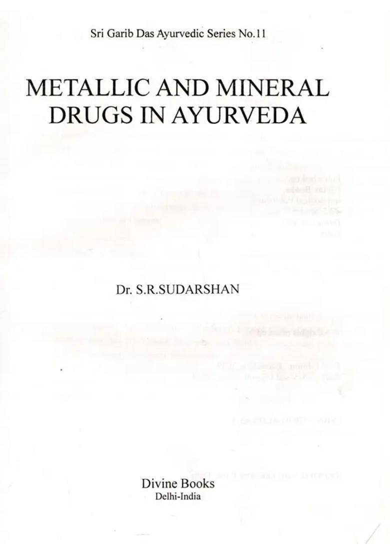 Rasa-Dhatu-Kosha (Metallic and Mineral Drugs in Ayurveda) An Old and Rare Book - Indya
