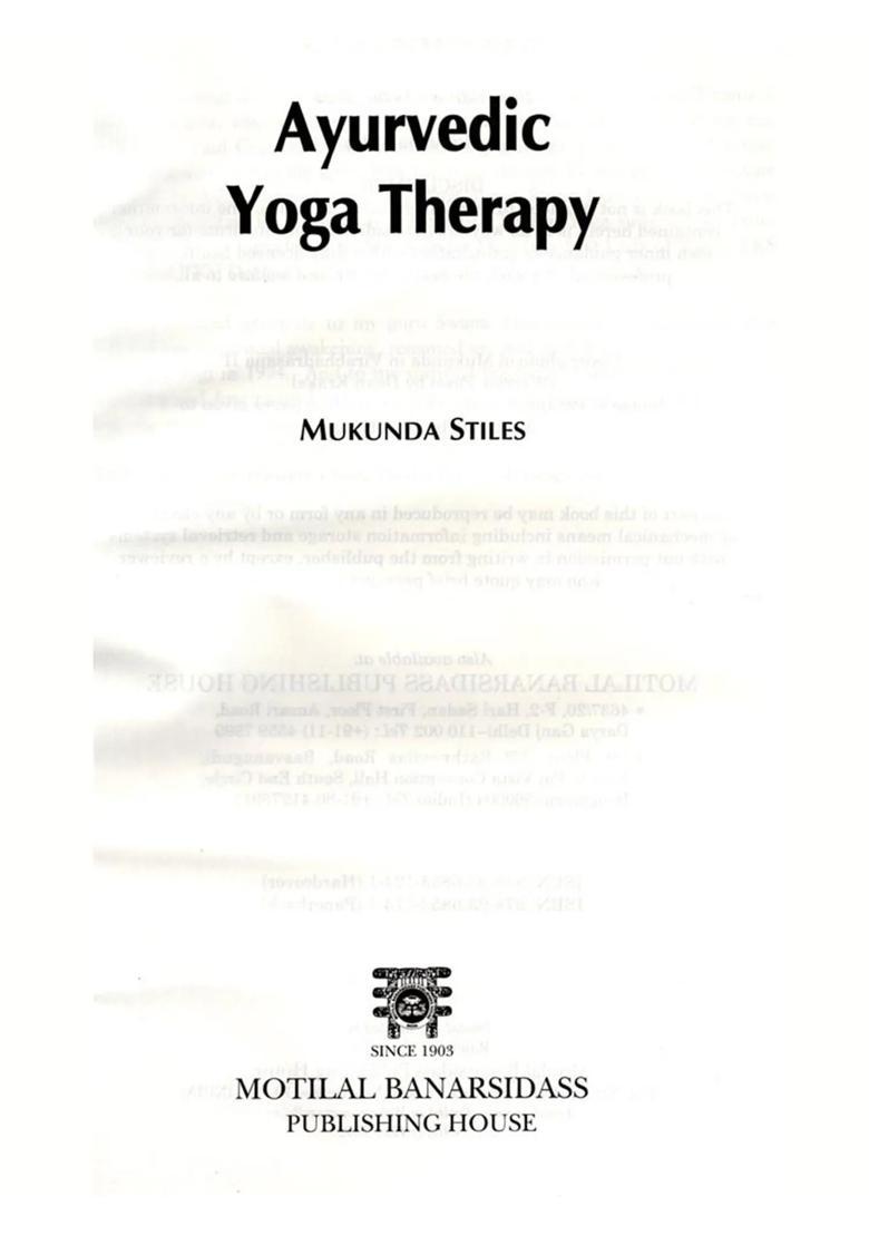 Ayurvedic Yoga Therapy - Indya