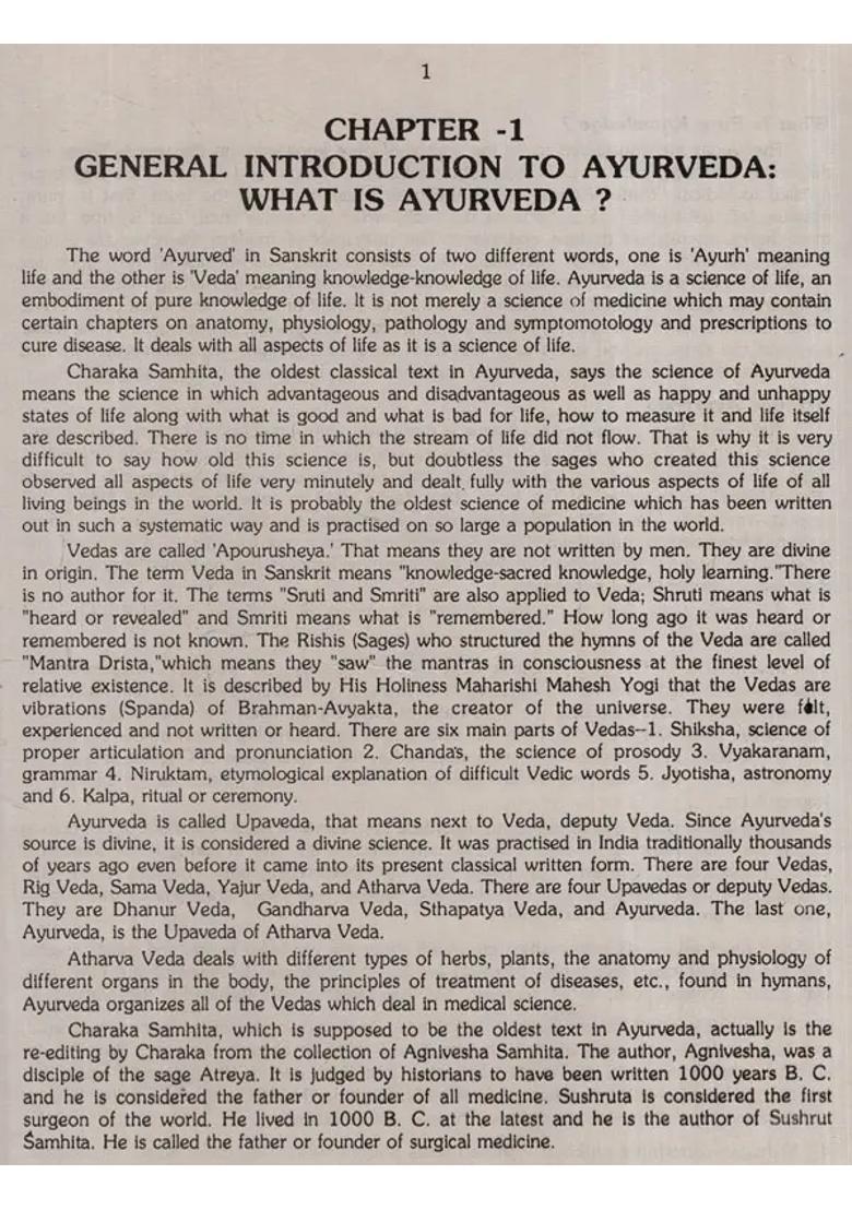 Concept of Ayurveda for Perfect Health and Longevity (An Old and Rare Book) - Indya
