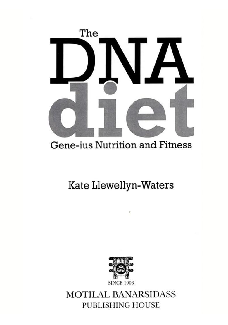 The Dna Diet Gene-ius Nutrition and Fitness - Indya