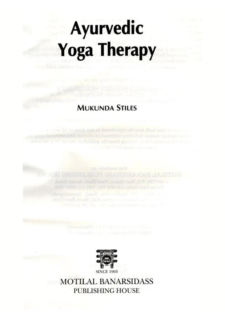 Ayurvedic Yoga Therapy - Indya