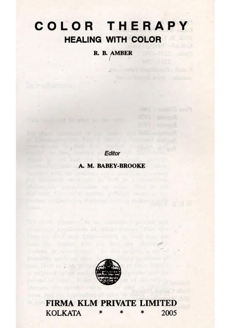 Color Therapy- Healing with Color - Indya