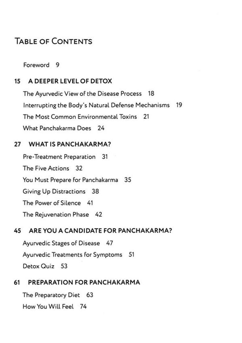 Panchakarma The Ayurvedic Art and Science of Detoxification Rejuvenation - Indya