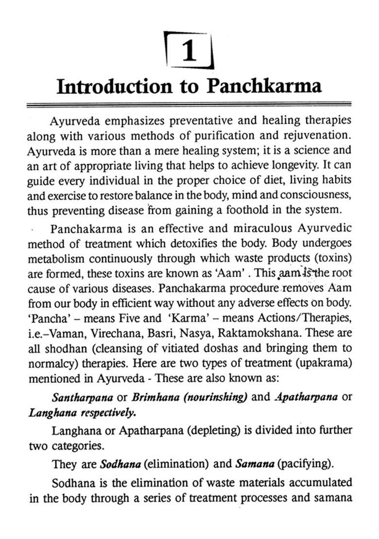 A Text Book of Panchkarma - Indya