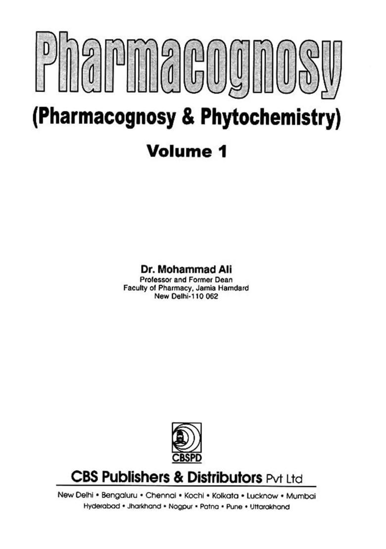 Pharmacognosy Pharmacognosy and Phytochemistry, Pharmacognosy Plant Cultivation(Set of 2 Volumes) - Indya