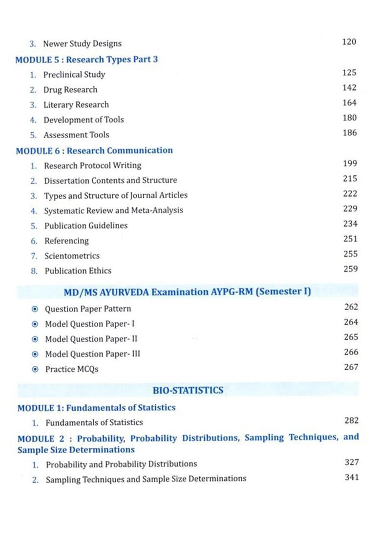 A Comprehensive Textbook of Research Methodology and Biostatistics (As Per Outcome-Based Dynamic Curriculum For MdMs Ayurveda - Prescribed By NCISM) - Indya