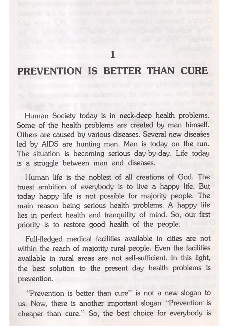 Health is Wealth (An Old and Rare Book) - Indya
