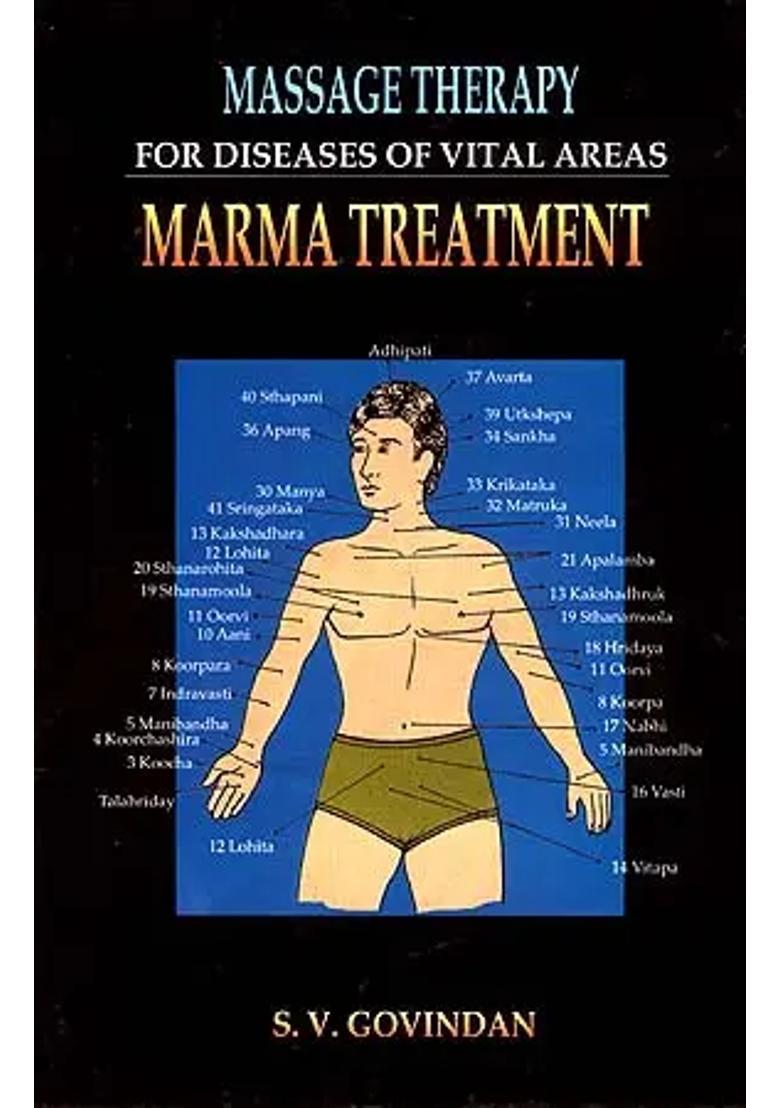 Massage Therapy for Diseases of Vital Areas (Marma Treatment) (An Old and Rare Book) - Indya