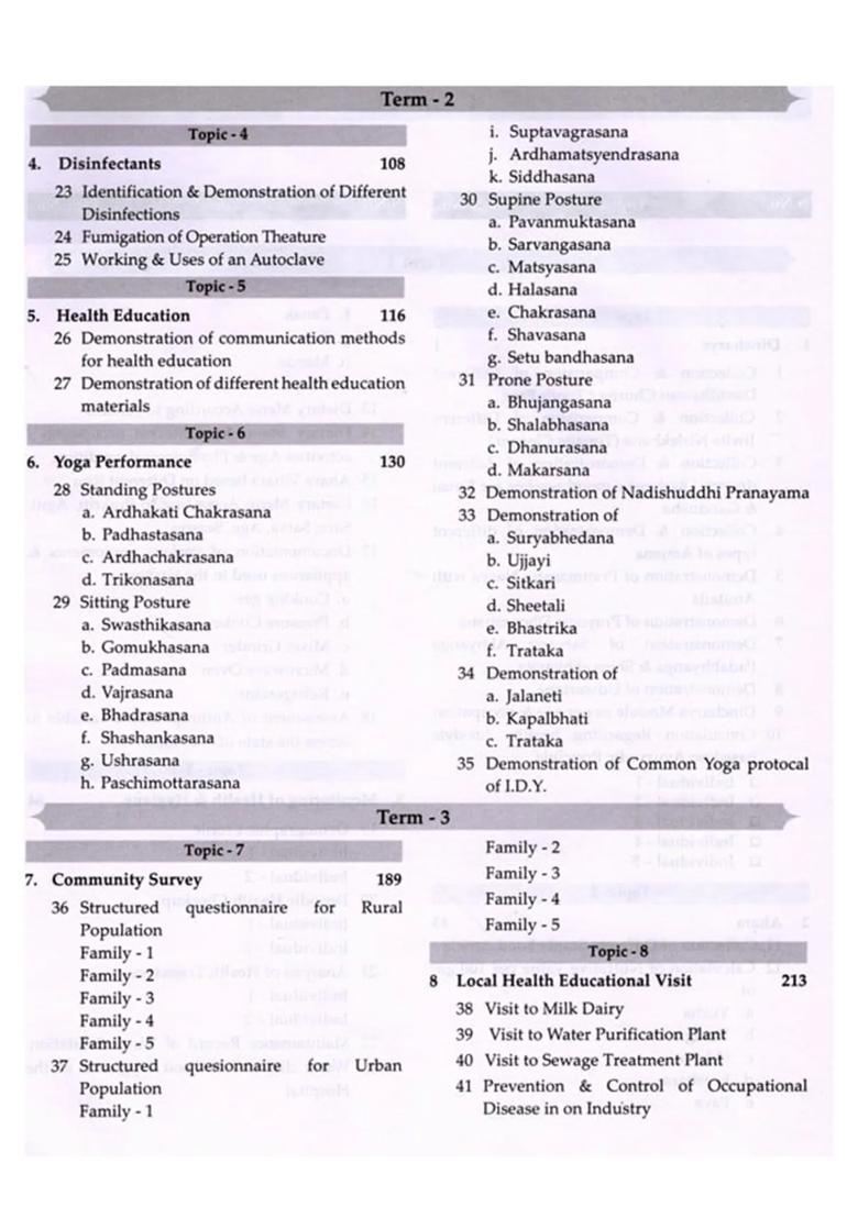 Practical Record Book and Activity Book for Swasthavritta and Yoga- As per Course Curriculum for Second Professional BAMS (Prescribed By NCISM) - Indya