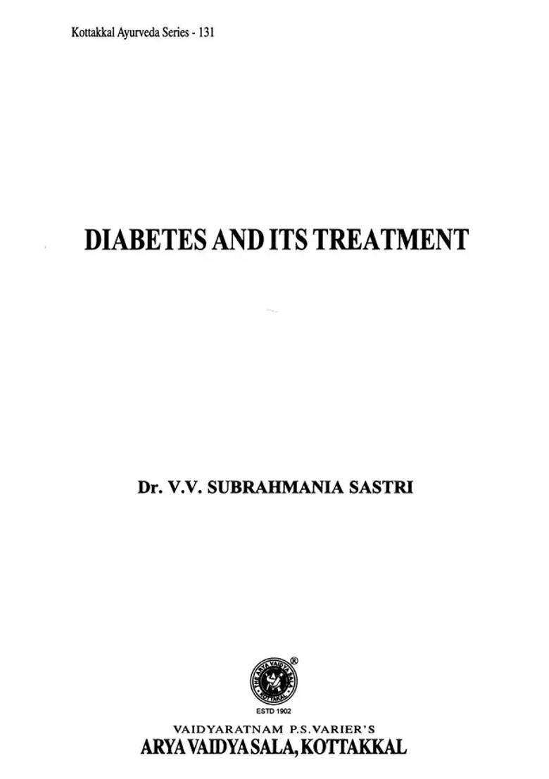 Diabetes and Its Treatment - Indya