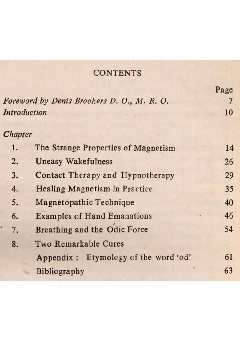 Healing Magnetism- The Power Behind Contact Therapy (An Old and Rare Book) - Indya