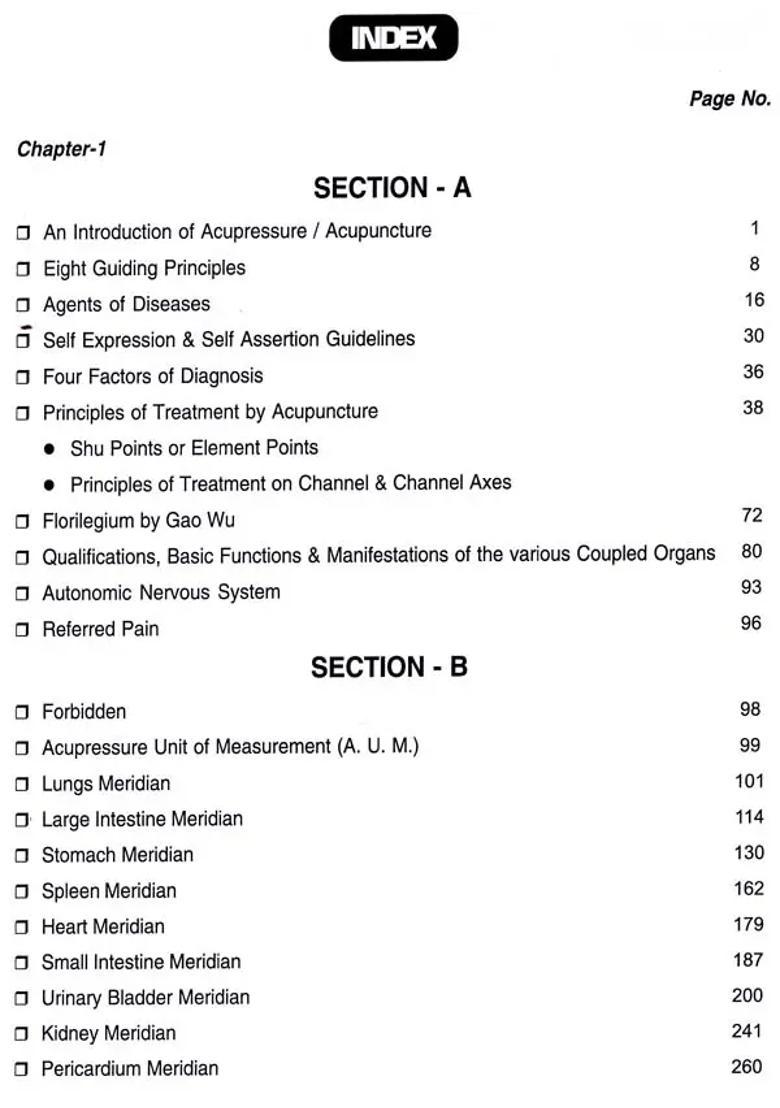 A Treatise on Advance Acupressure Acupuncture (Part II) - Indya