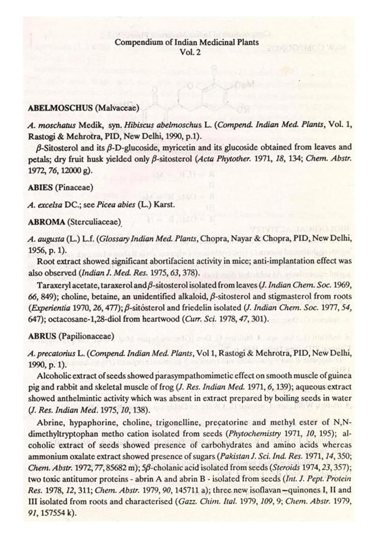 Compendium of Indian Medicinal Plants 1970-1979 in Volume 2 (An Old and Rare Book) - Indya