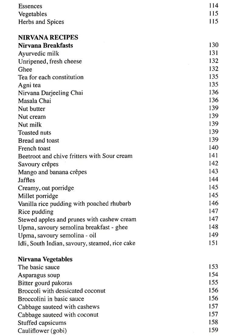 Food for Life (Ayurvedic Recipes) - Indya