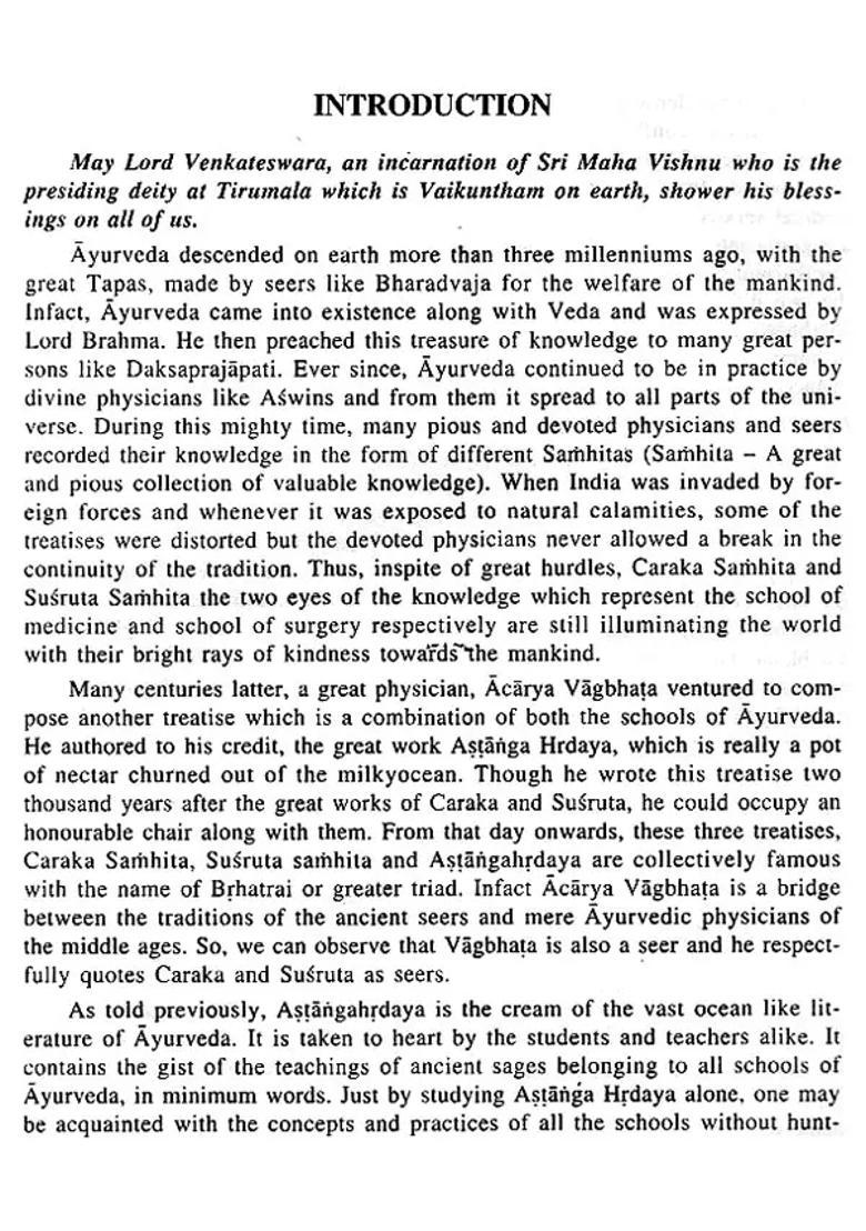Astanga Hrdayam and Maulik Siddhant - Fundamental Principles of Ayurveda (Sutrasthana) - Indya