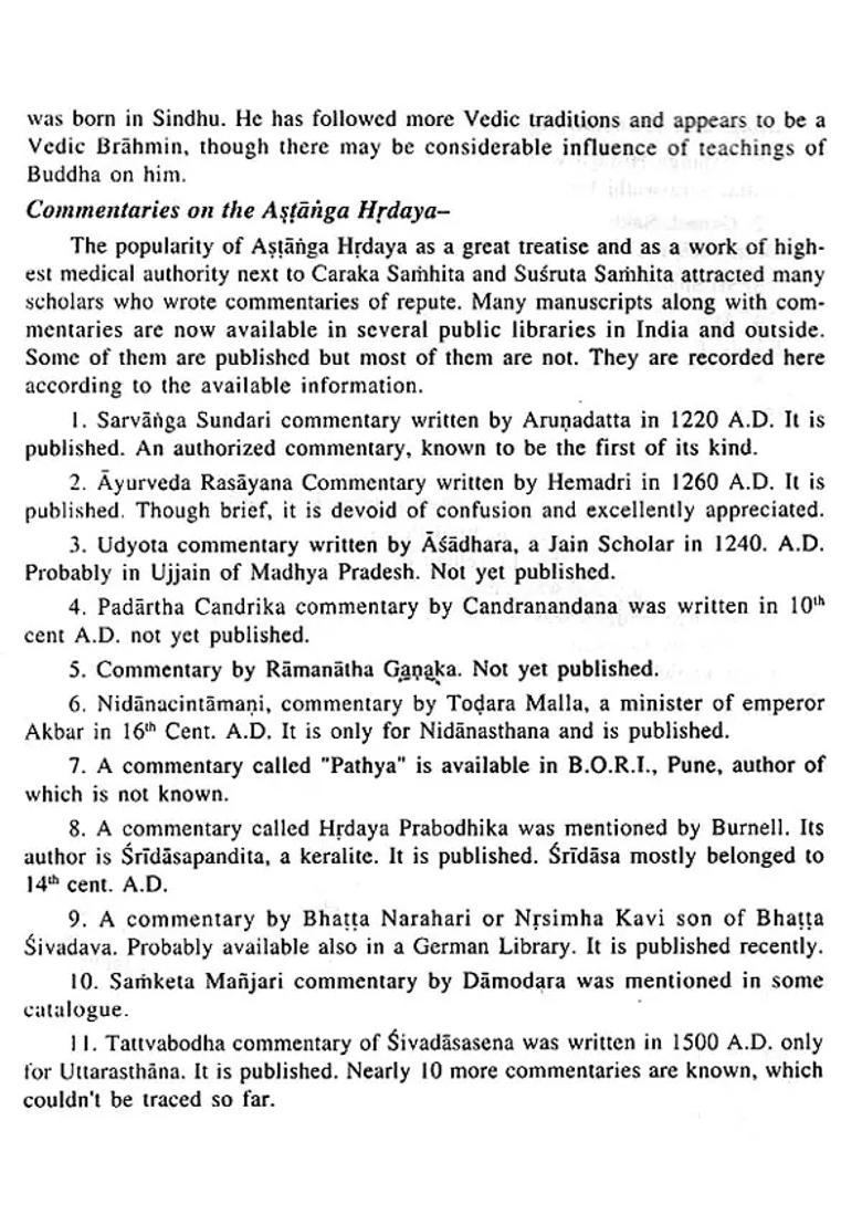 Astanga Hrdayam and Maulik Siddhant - Fundamental Principles of Ayurveda (Sutrasthana) - Indya