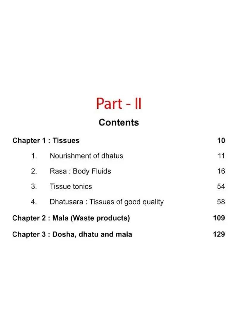 Principle of Ayurveda Related to Vata, Pitta and Kapha and Body Tissues (Set of 2 Vol) - Indya