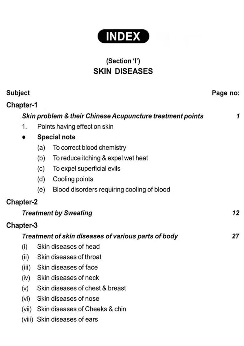 A Treatise on Advance Acupressure Acupuncture (Psychosomatic Skin Diseases) - Indya