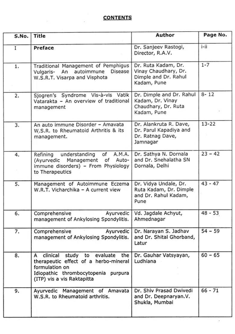 Auto Immune Disorders Ayurvedic Therapies and Management - Indya