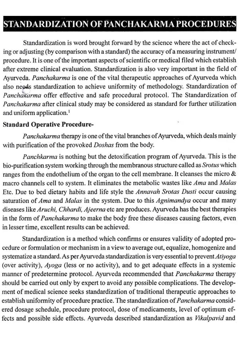 Practical Practice In Panchakarma - Indya