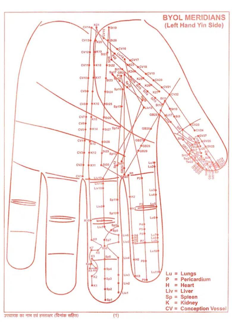 Chinease Acupressure Charts Booklet - Indya