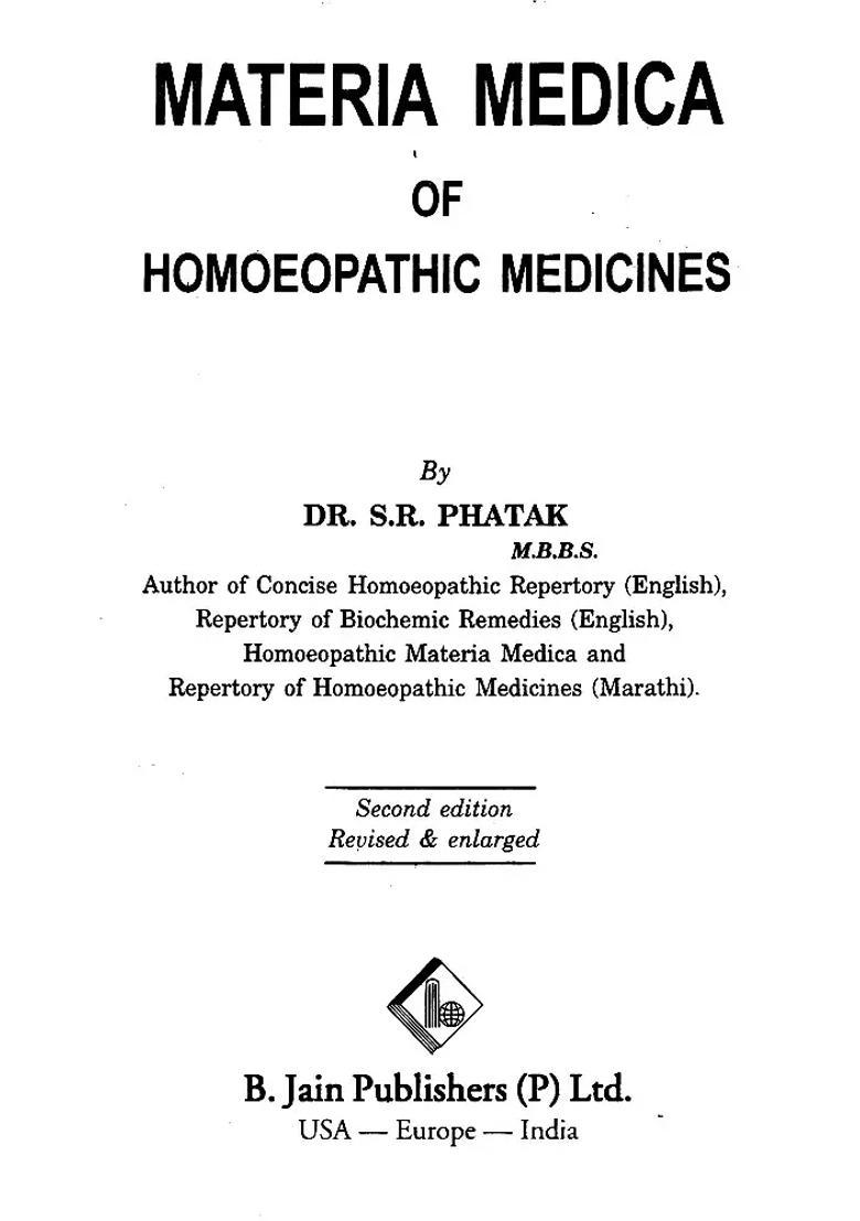 Materia Medica of Homoeopathic Medicines - Indya
