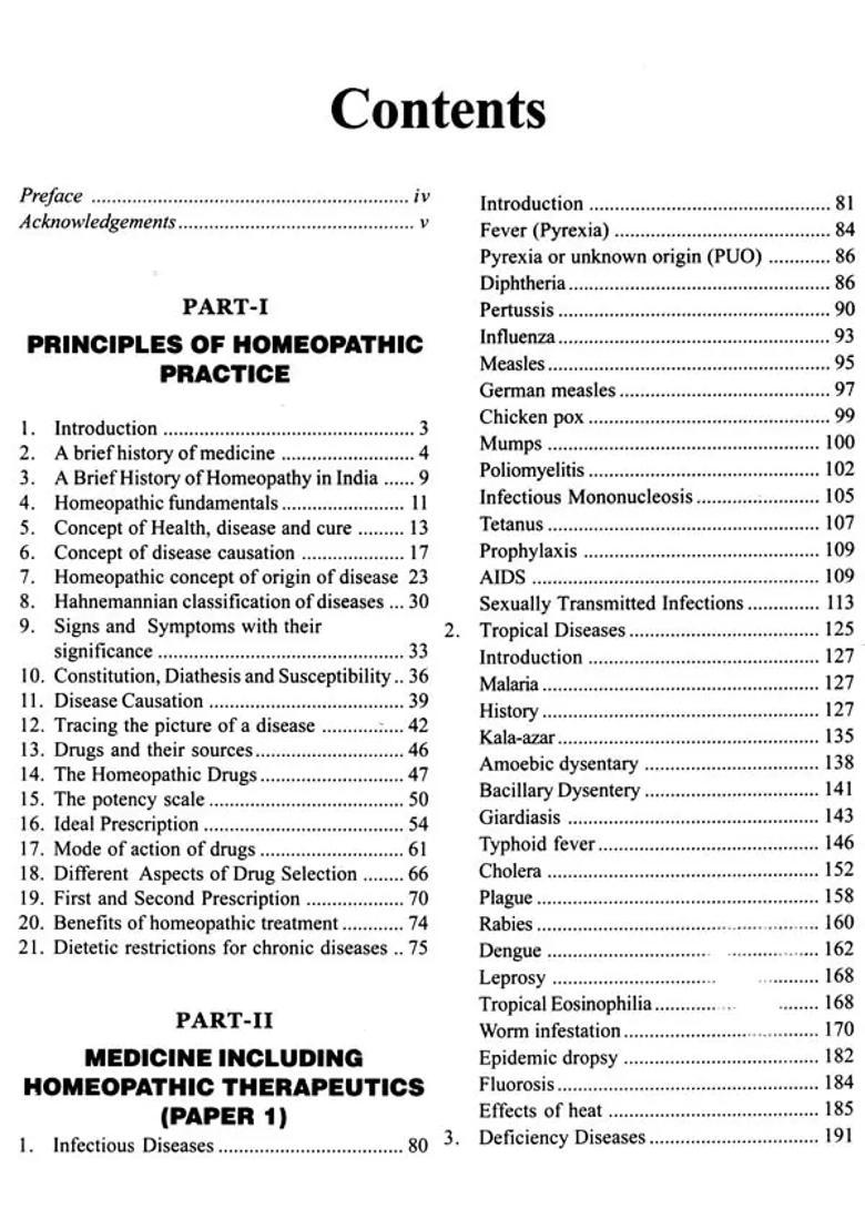 Homeopathic Principles and Practice of Medicine - Indya