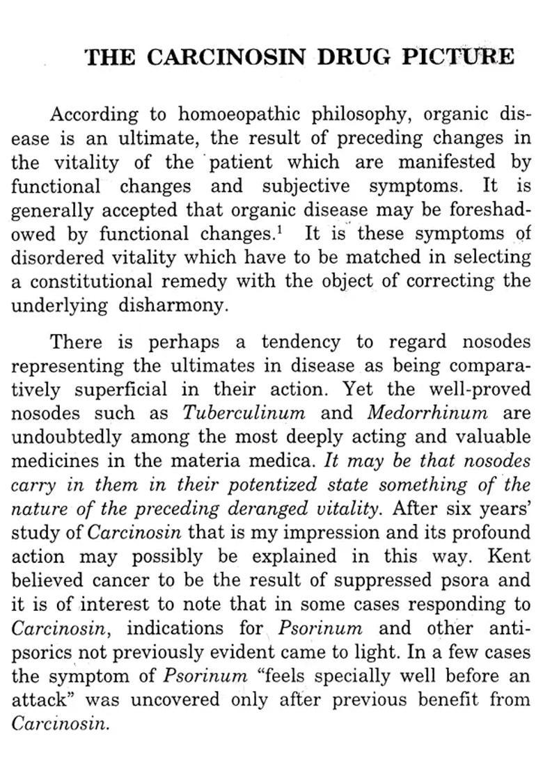 The Carcinosin (Drug Picture) - Indya