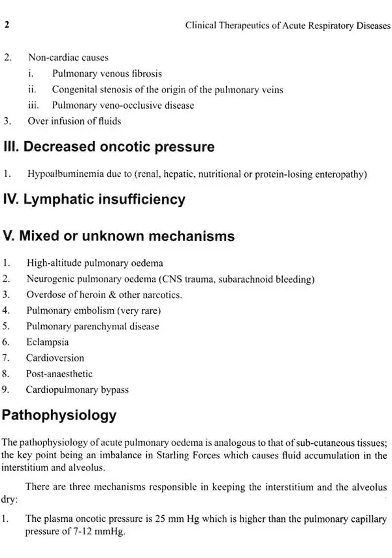 Clinical Therapeutics of Acute Respiratory Diseases - Indya