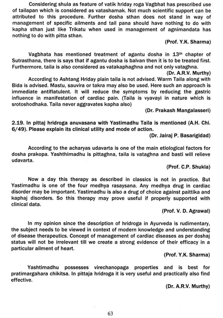 Interactive Workshop on Ayurveda (Raktavaha Srotas Related to Cardio Vascular System, Disorders and Management) - Indya