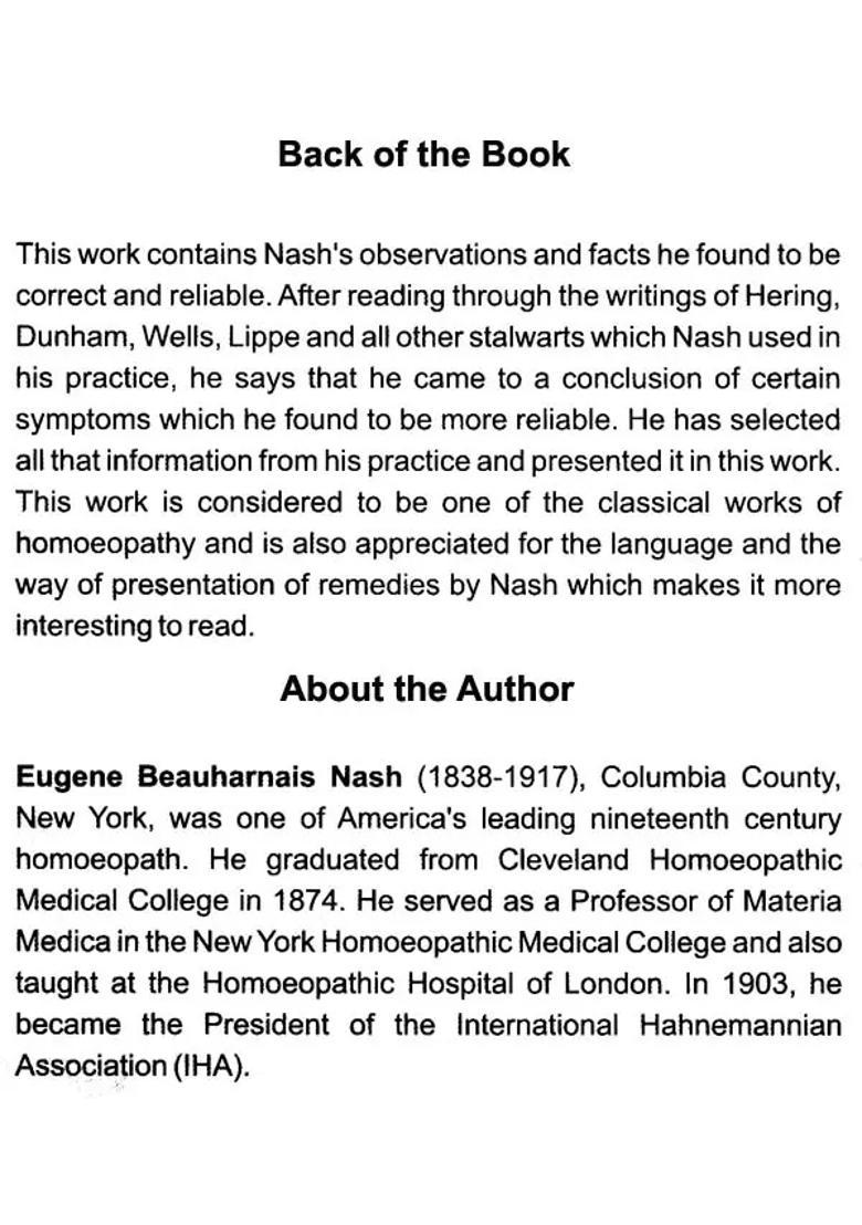 Leaders in Homoeopathic Therapeutics with Grouping and Classification - Indya