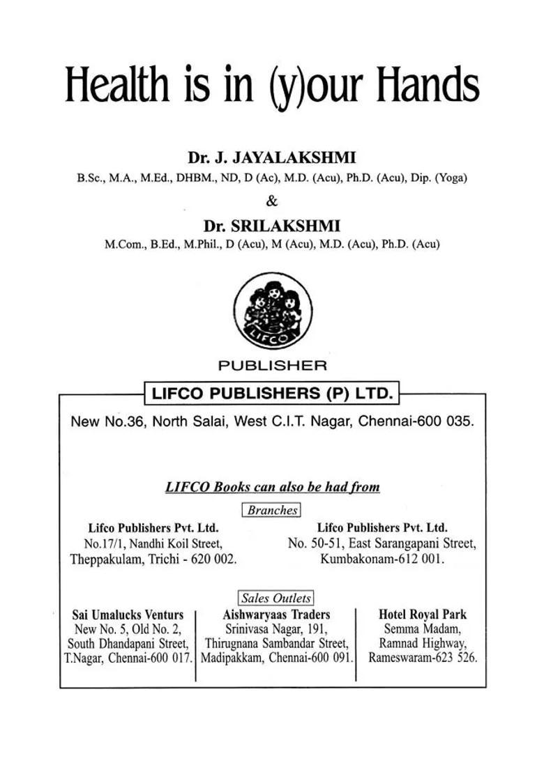 Health is in (Y) Our Hands - Indya