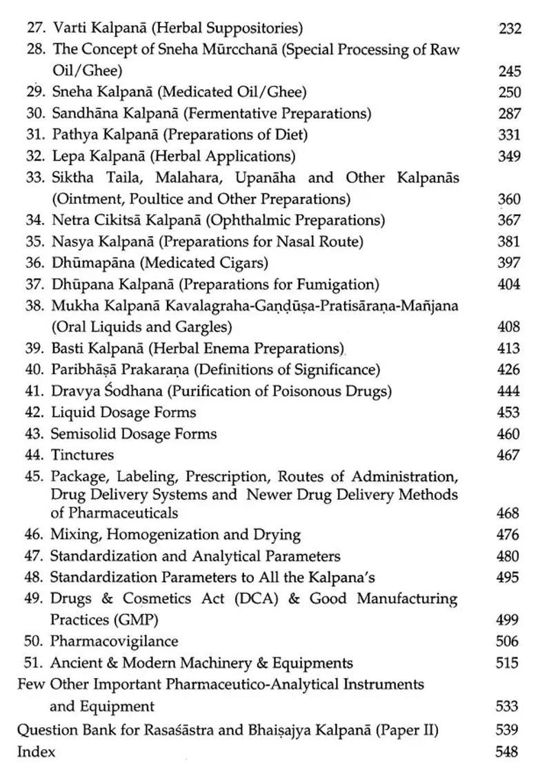Bhaisajya Kalpana-Vijnana (Pharmaceutical Science) - Indya