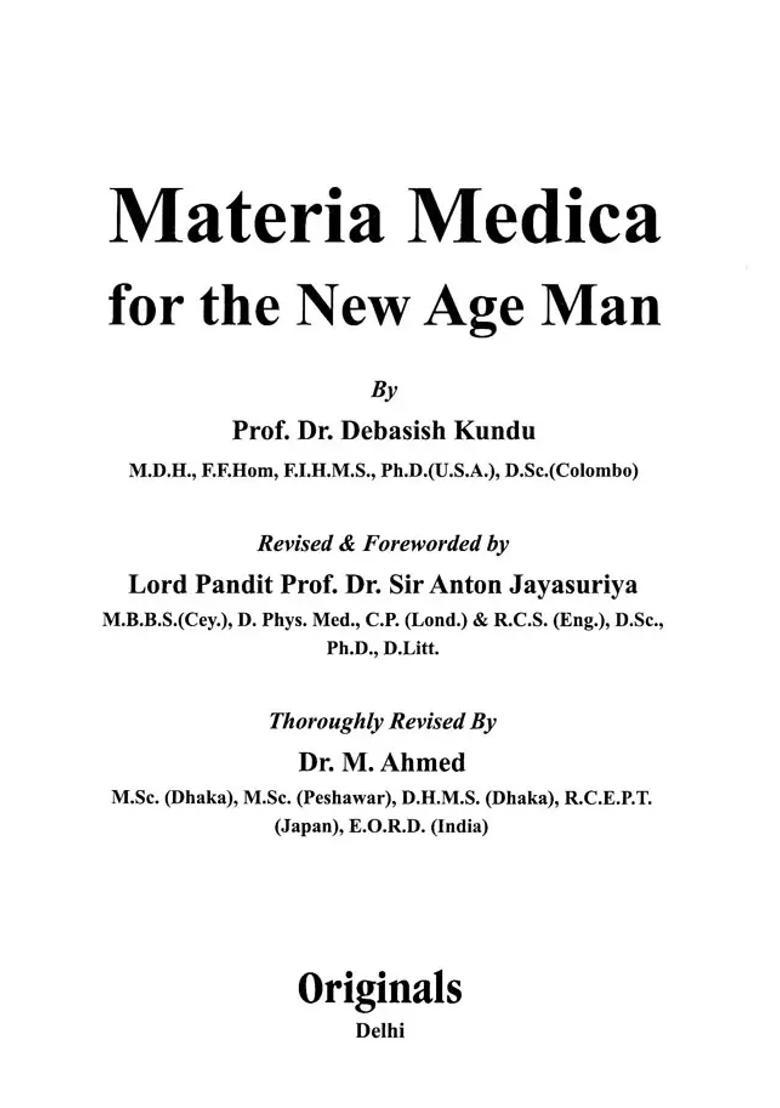 Materia Medica for the New Age Man - Indya