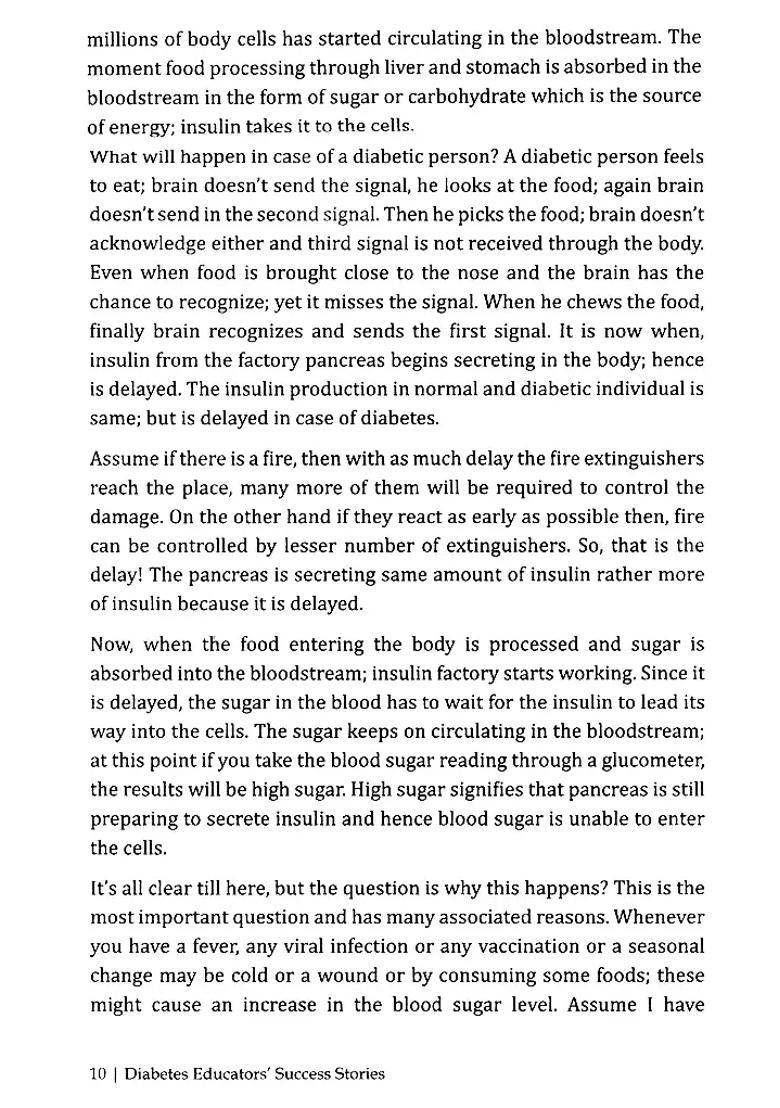 Diabetes, Educators Success Stories - Indya