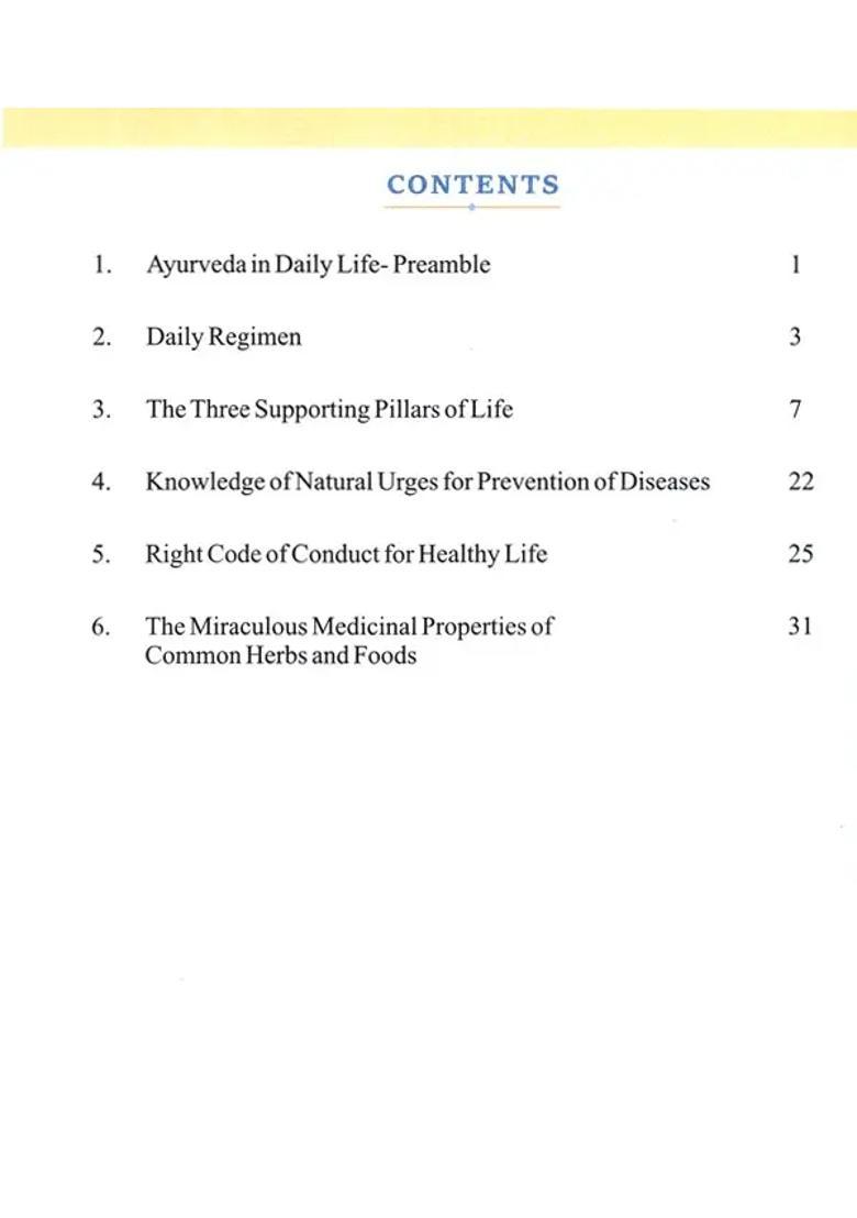 Ayurveda in Daily Life - Indya