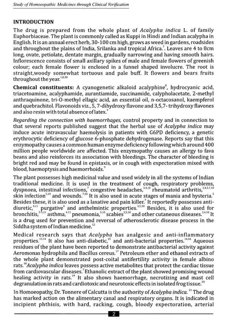 Study of Homoeopathic Medicines Through Clinical Verification - A New Perspective - Indya