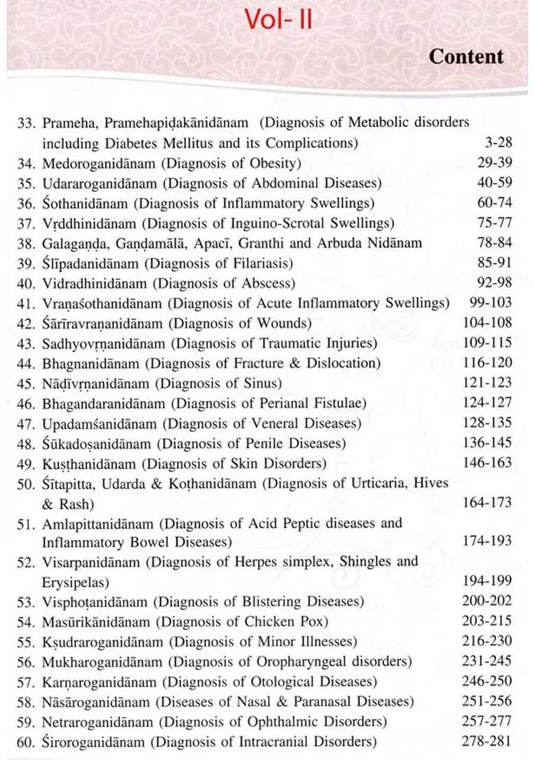 Parameswarappas Madhava Nidana With Critical Modern Correlation (Set of Two Volumes) - Indya
