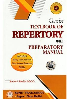 Concise Text Book of Repertory with Preparatory Manual (Theory Study Material Short Answer Questions MCQs)