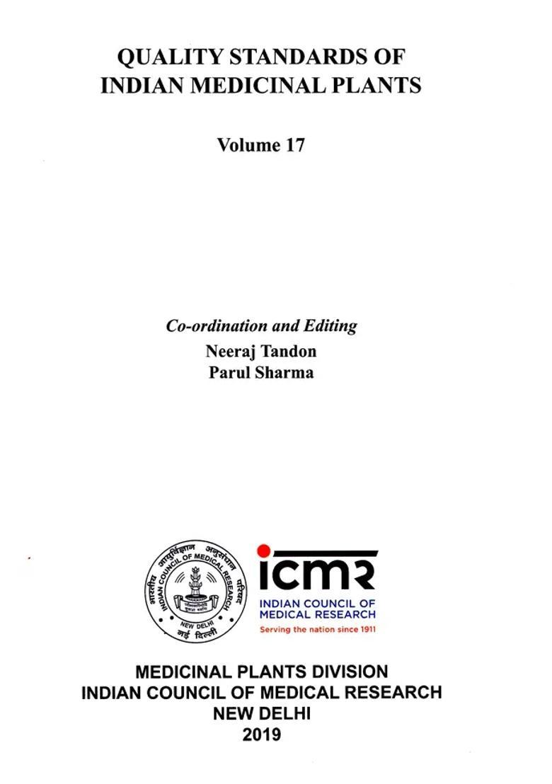 Quality Standards of Indian Medicinal Plants Volume- 17 - Indya