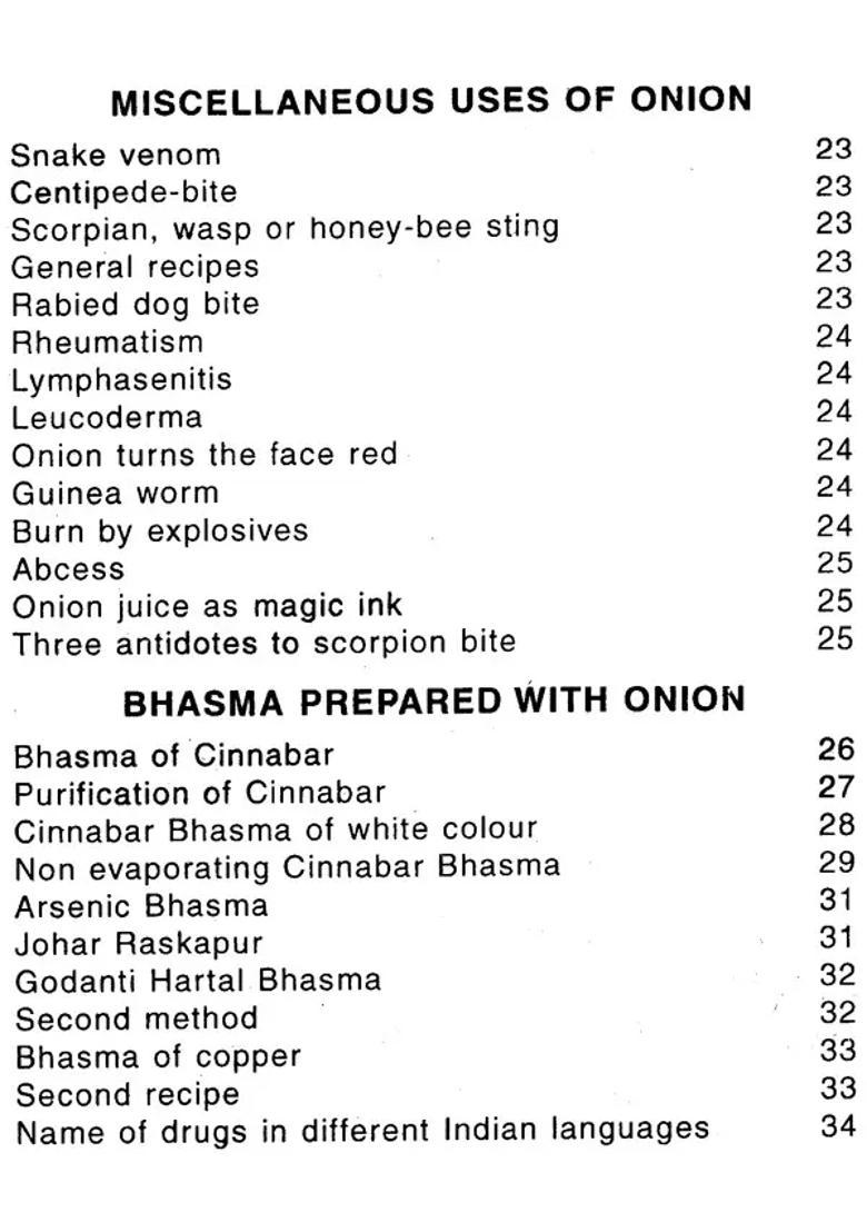 Miracles Of Onion (An Old Book) - Indya