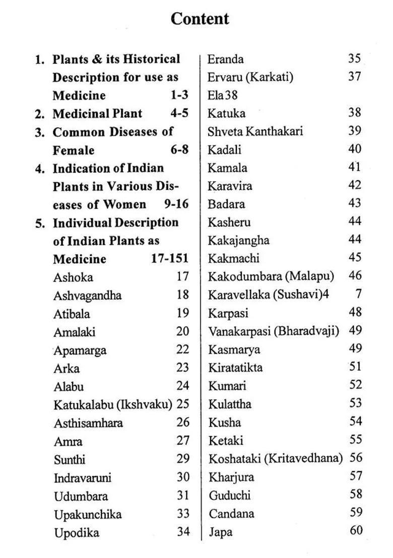 Indian Medicinal Plants in Stri Prasuti Roga - Indya