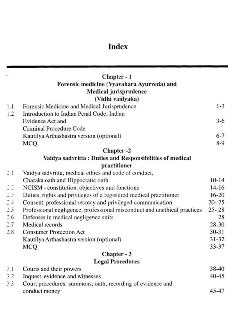 Text Book of Vyavahara Ayurveda Evum Vidhi Vaidyaka Forensic Medicine and Medical Jurisprudence (As Per New NCISM Syllabus) - Indya