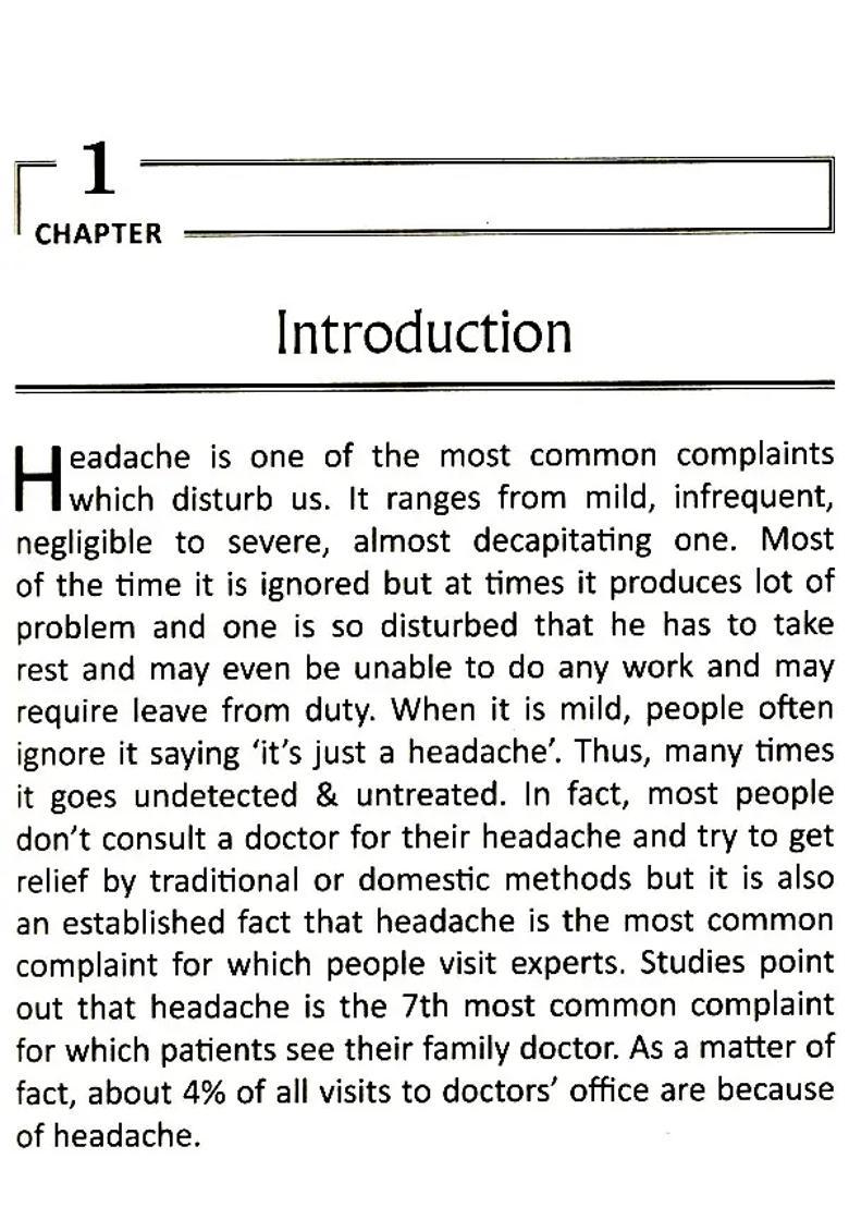 Clinical Approach To Headache - Indya