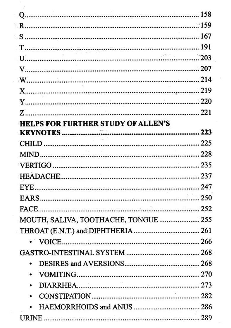 Dictionary and Help for Further Study of Allens Keynotes - Indya