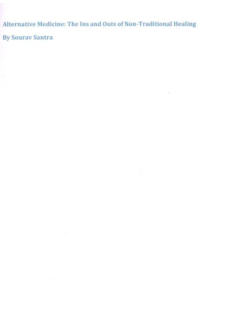 Alternative Medicine - Indya