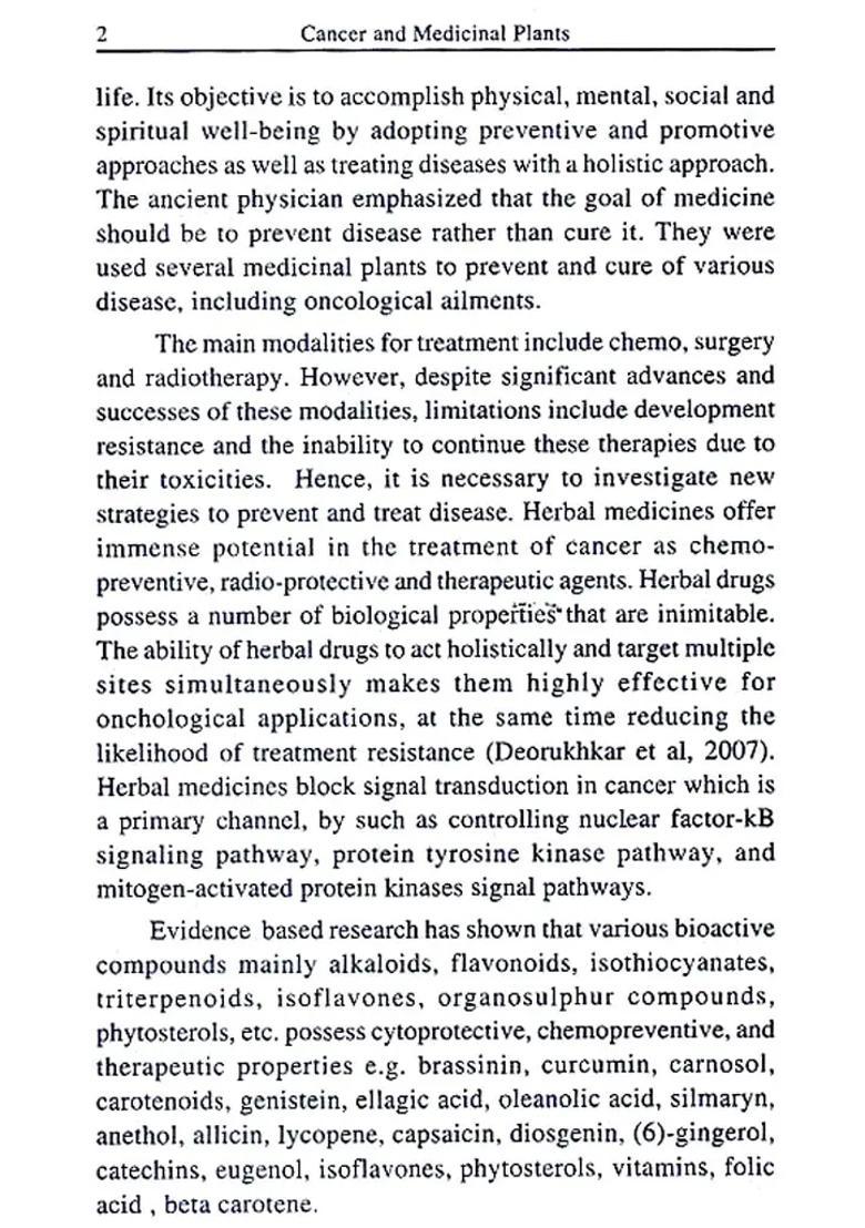 Cancer and Medicinal Plants - Indya